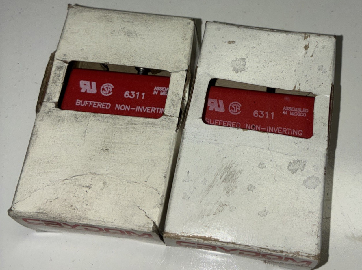 Lot of 2 Crydom 6311 Solid State Relay DC Output Modules 3.5A 60VDC Open Box