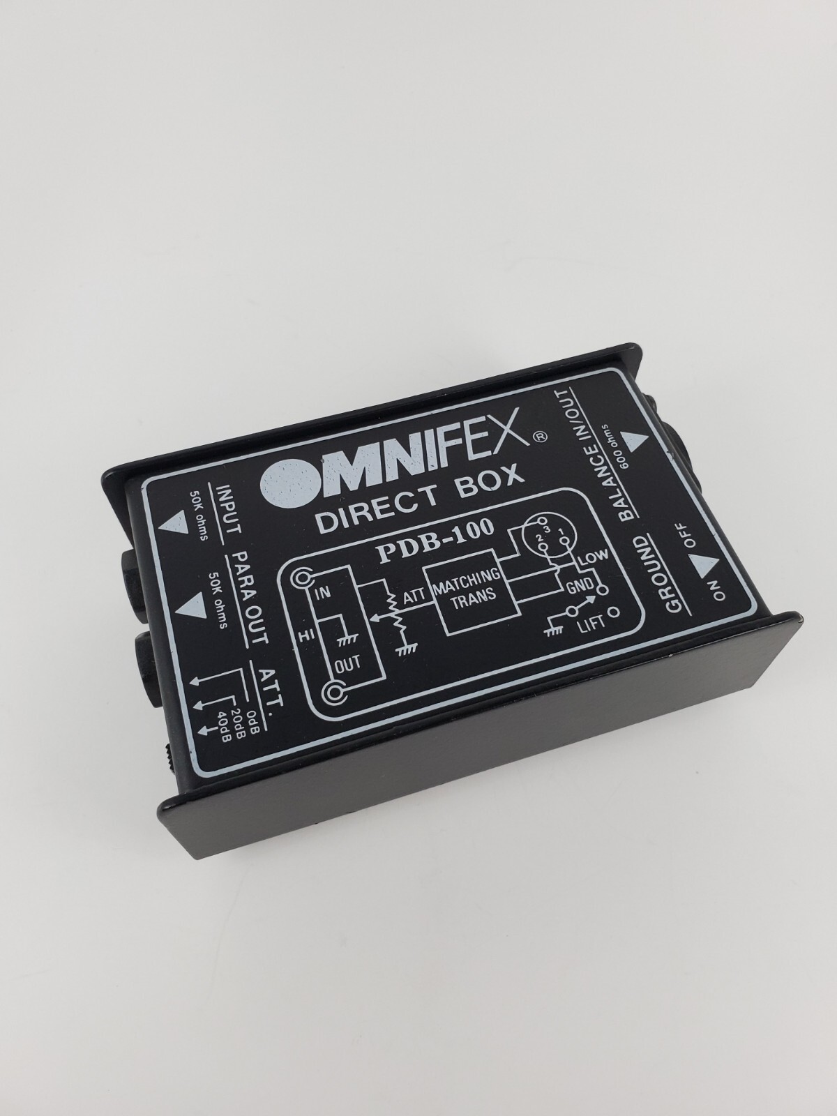 Omnifex Direct Box PDB-100 - Passive Instrument Direct Box