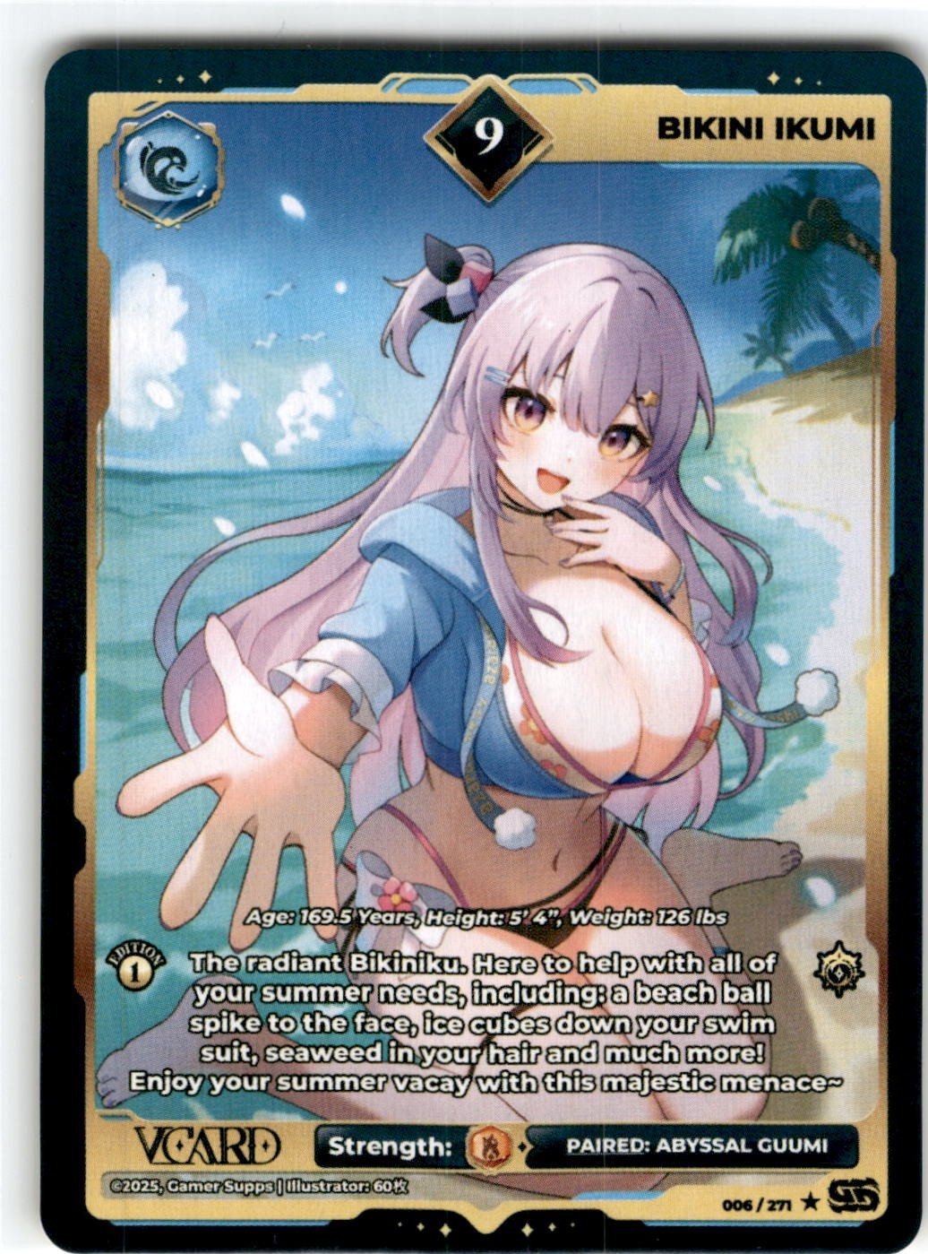 VCard Divine Chaos First Edition  9  Bikini Ikumi