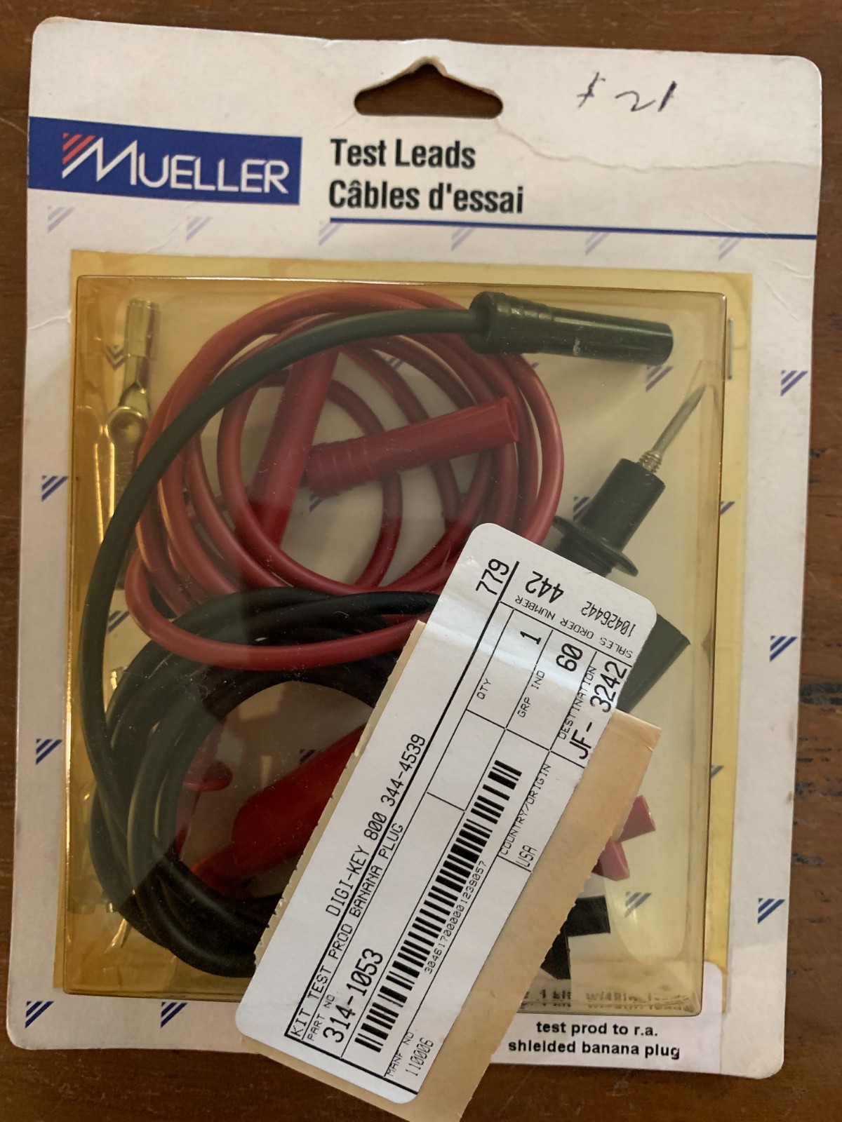 Mueller Electric 110006 48" Test Lead Set with Accessories New in box