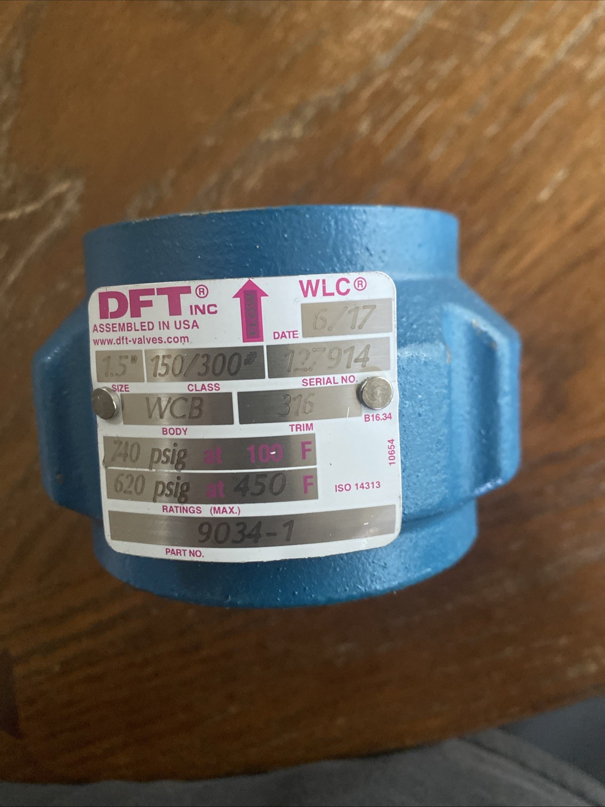 DFT 9034-1    1.5”    Class: 150/300