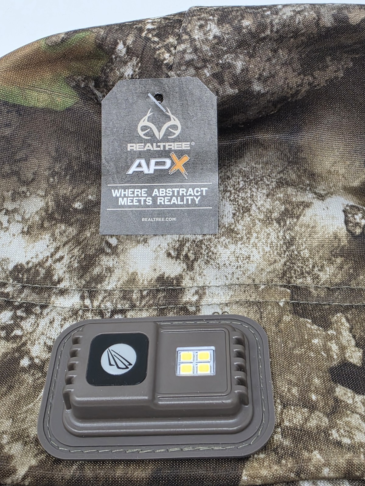 RealTree APX Camo 300 Lumen LED Lighted Beanie Hat Hunting Camouflage USB Light