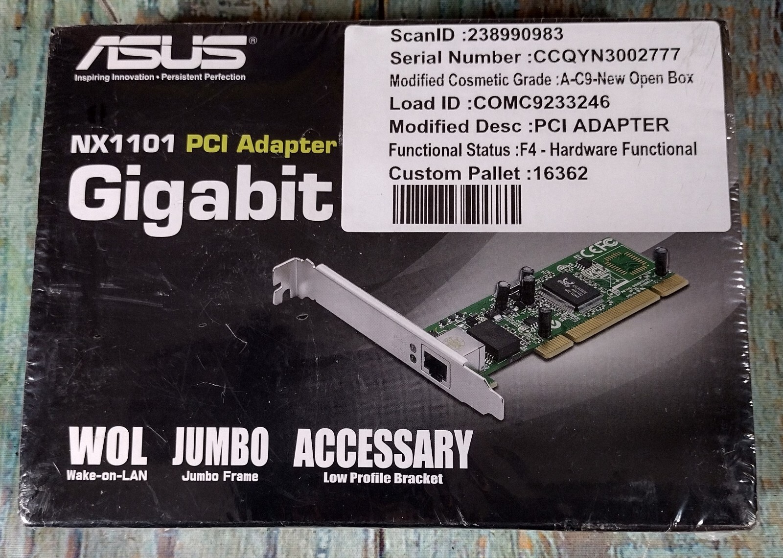 ASUS NX1101 Gigabit PCI Adapter - NEW Open Box