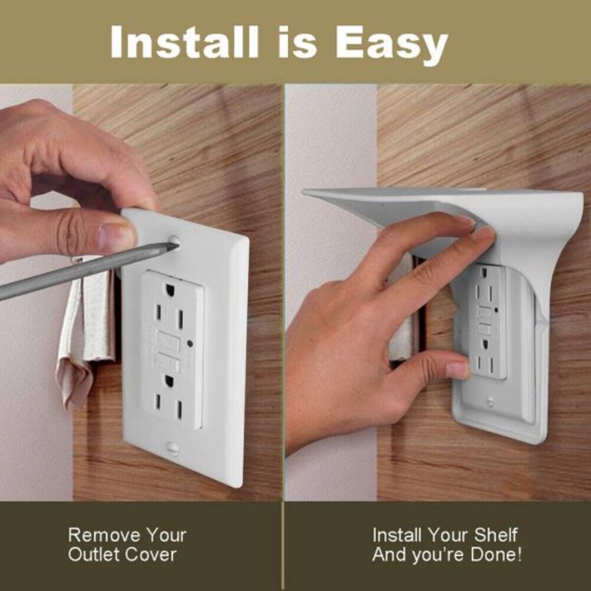 1pc Outlet Shelf Wall Holder 150G