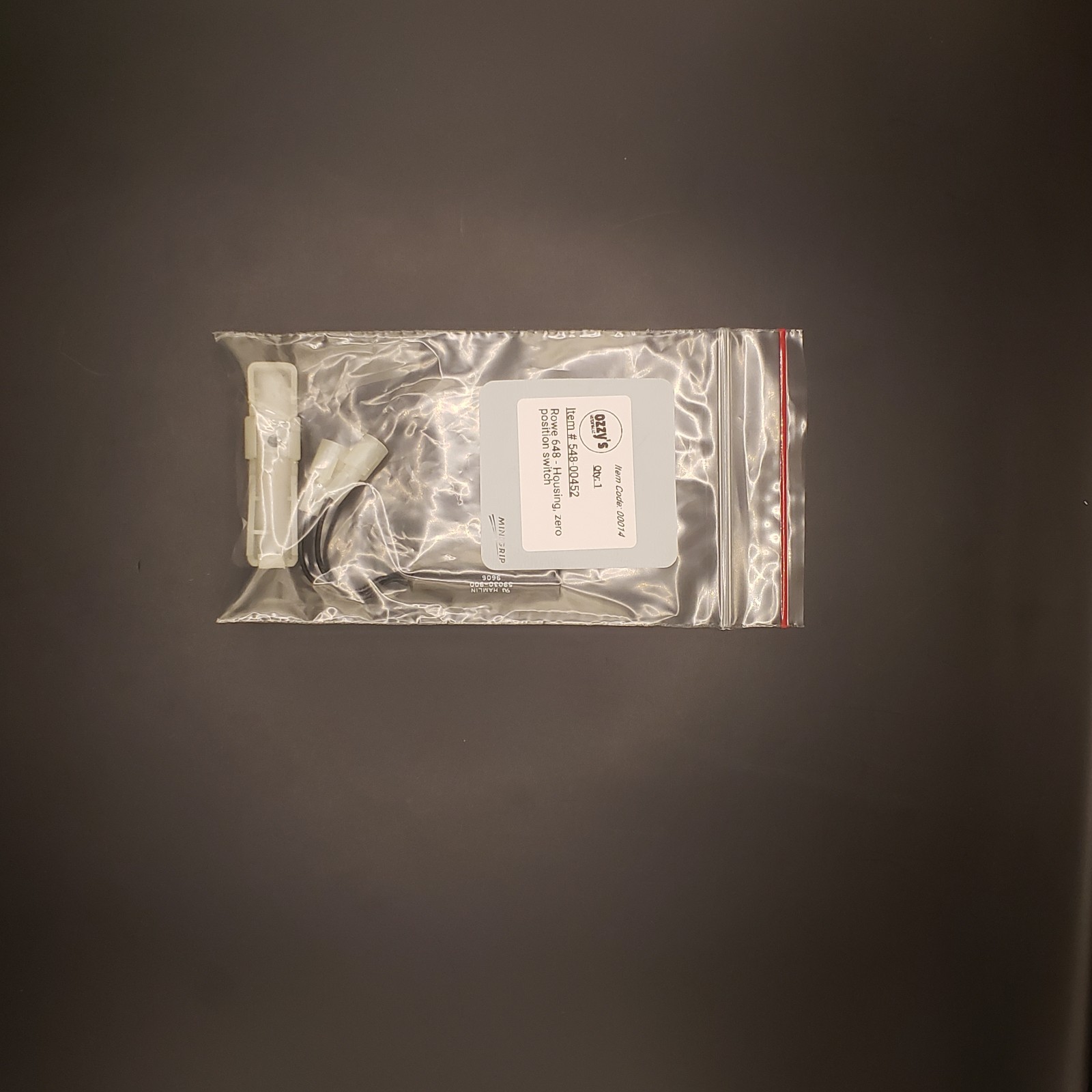 Rowe 648 Housing, Zero Position Switch P/N 548-00452