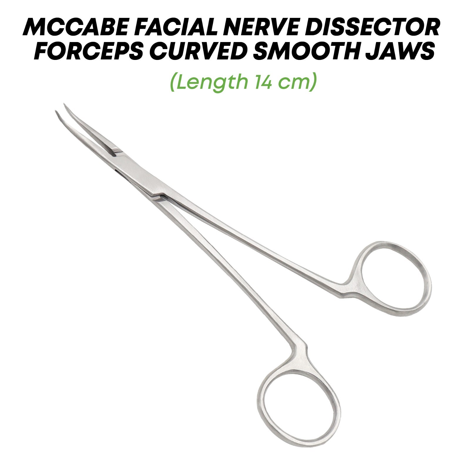 McCabe Facial Nerve Dissector 14cm Curved Smooth Jaws Surigal instruments German