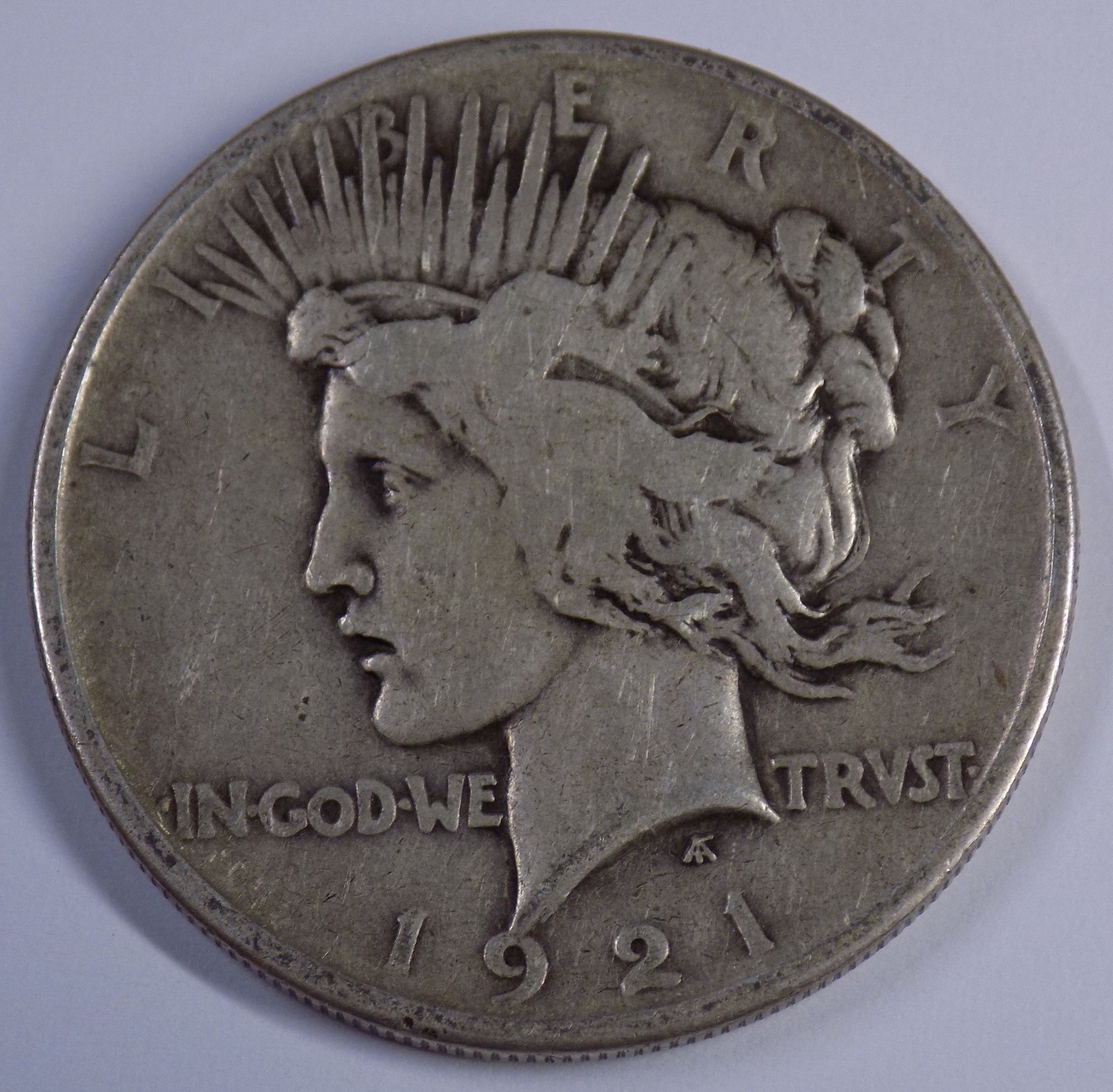 1921 $1 Peace Silver Dollar