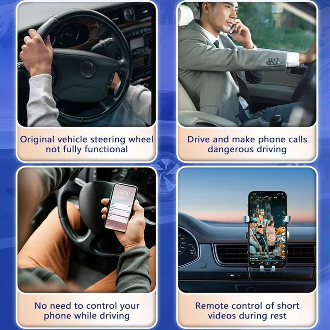 TitanAuto Bluetooth Media Remote TikTok Scrolling Car Steering Wheel Button