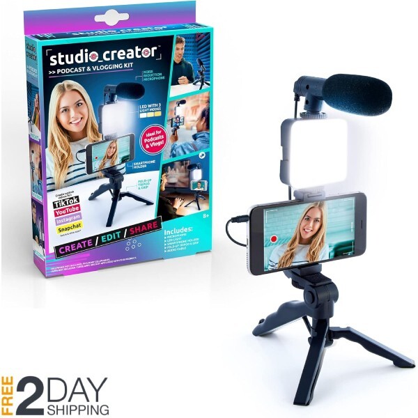 Portable Studio Video Recording Kit for Influencer Home Vlogging Gaming Podcast