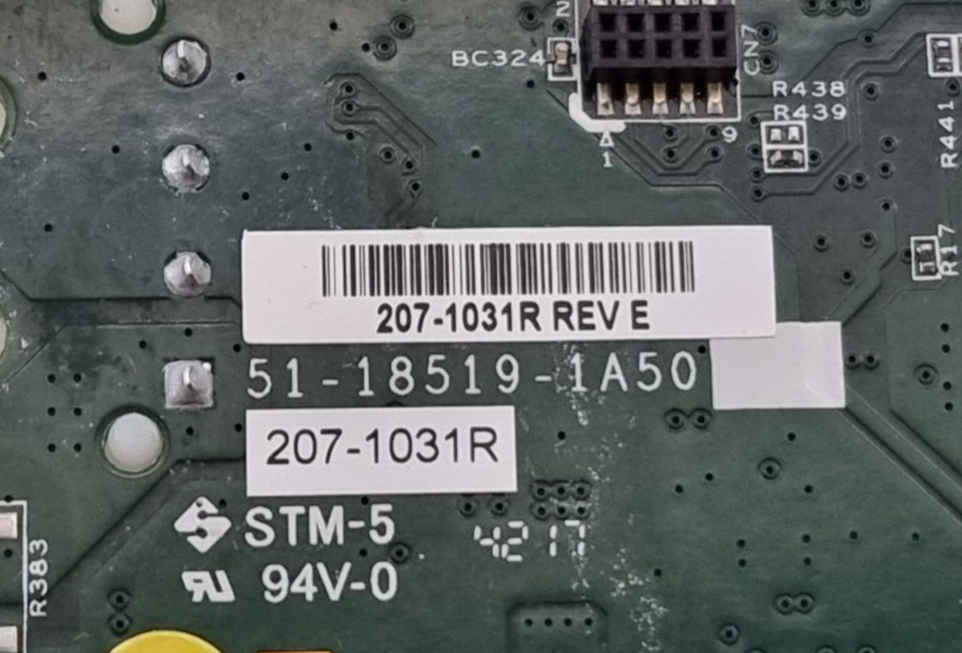 Used COGNEX 207-1031R REV E Board Computer P/N 825-11133-1R Rev B