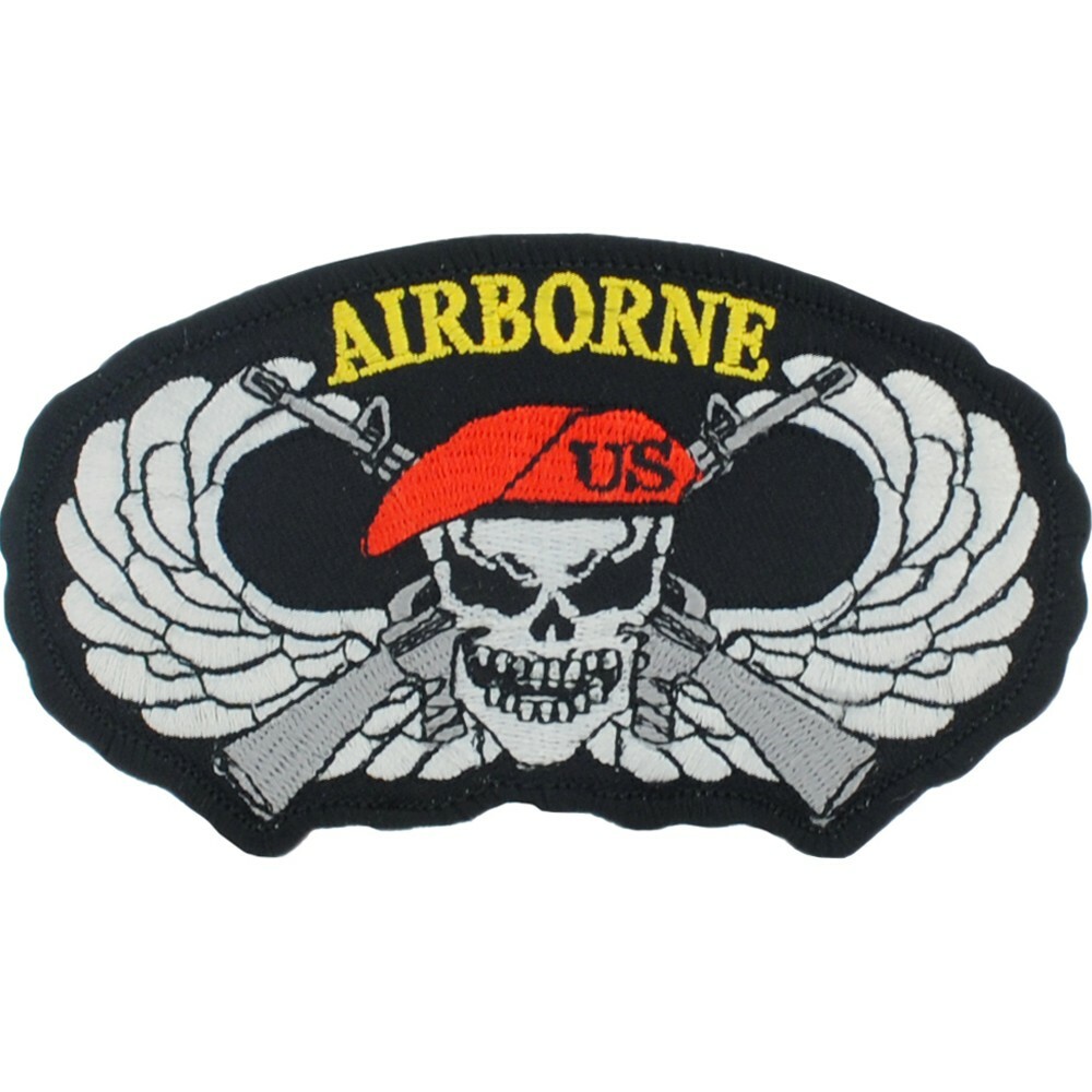 SKULL ABN Embroidered Shoulder Patch 4-1/8" (0423)