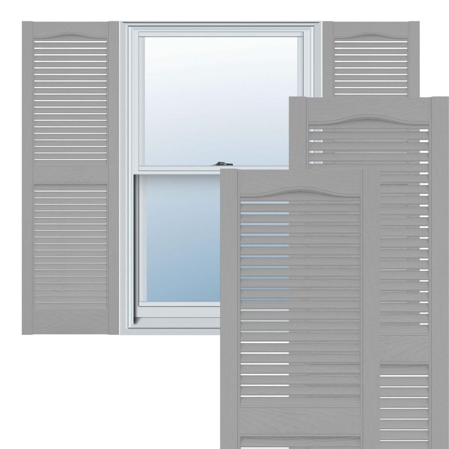 Ekena Millwork Lifetime Vinyl LL1S14X03900PG/Standard Cathedral Top Center Mull