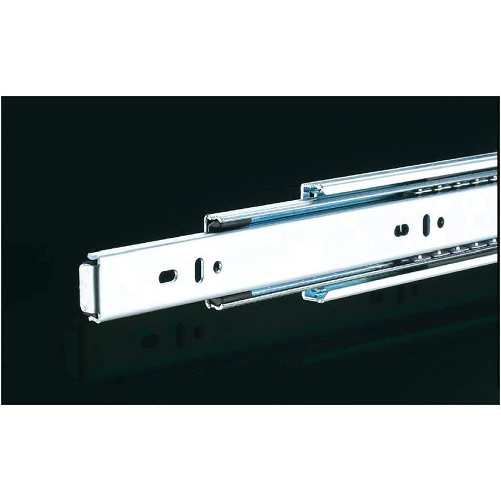 1 Pair D3030 16-Inch Full Ext Drawer Slide, 100-Lb Capacity, Side Mount