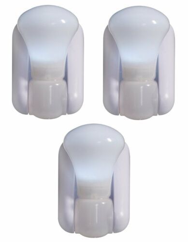 3 Pack Battery Powered LED Light Bulbs Stick Anywhere Closet Under Cabinet