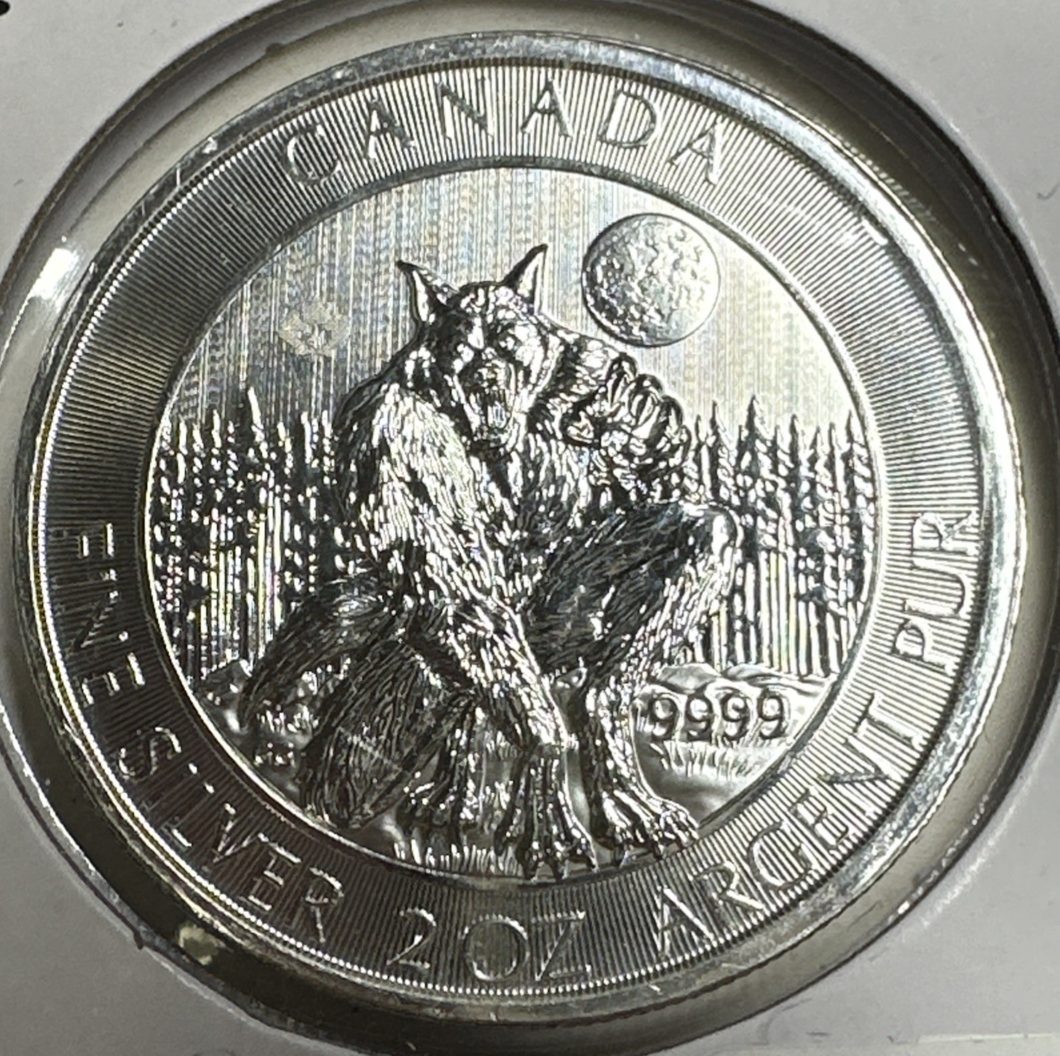 2021 Silver 2 oz $10 Canadian Creatures of the North - The Werewolf - I
