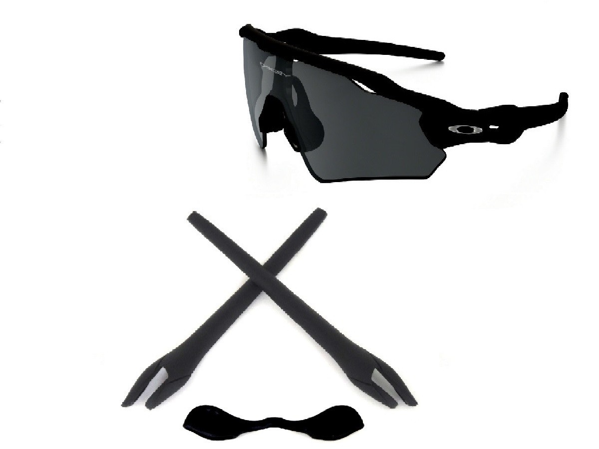 1 Oakley Radar EV Large Black Replacement Nose Pad Piece + Earsocks Path Pitch