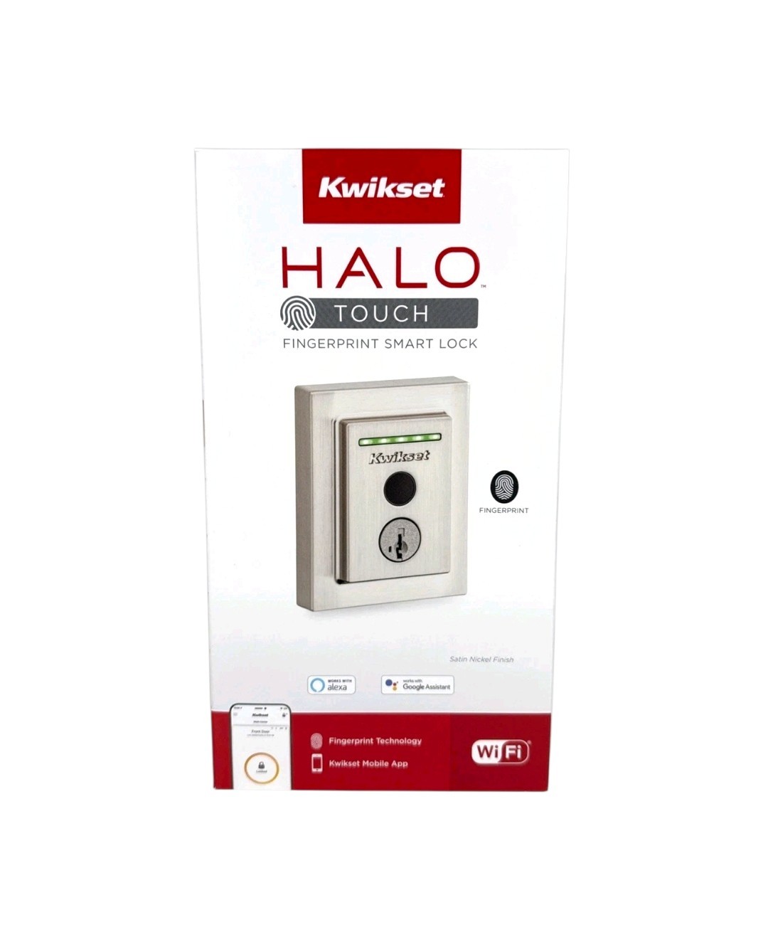 Kwikset Halo Touch Fingerprint Smart Lock - Satin Nickel BRAND NEW *SEALED*