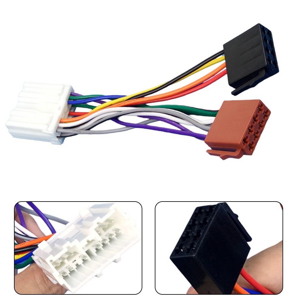 For Mitsubishi to for iso Radio Harness Adapter Quick Connect 16Pin Wiring