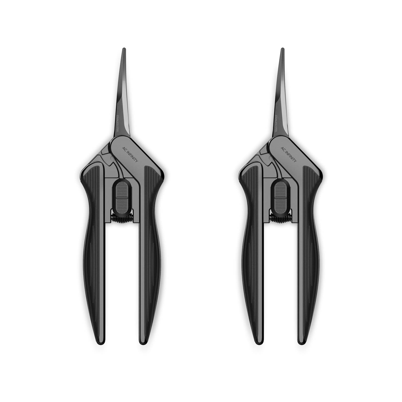 AC Infinity 6.6” Stainless Steel Curved Pruning 6.6 Inch (Pack Of 2), Silver