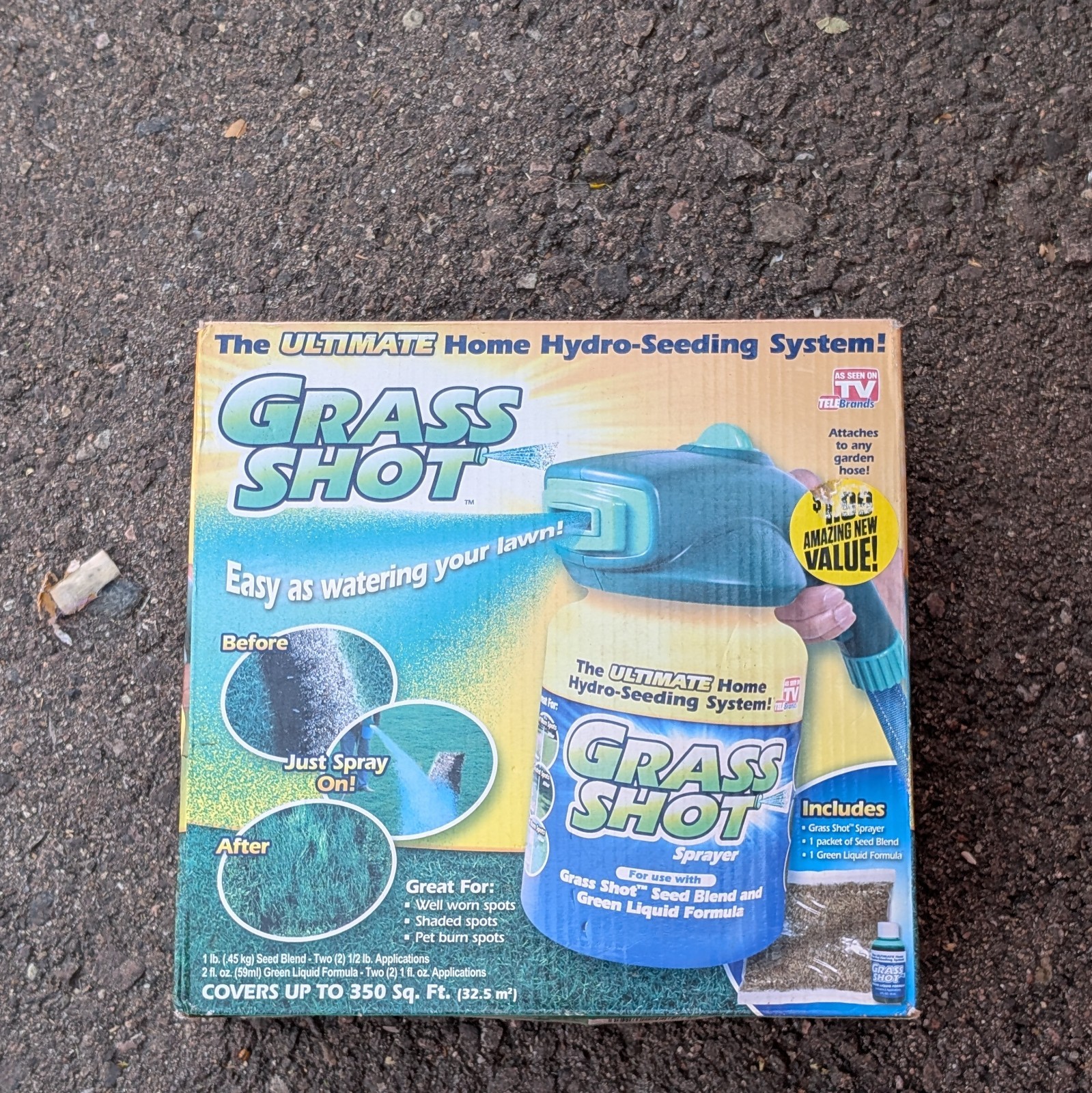 Grass Shot ULTIMATE Home Lawn Hydro-Seeding System New