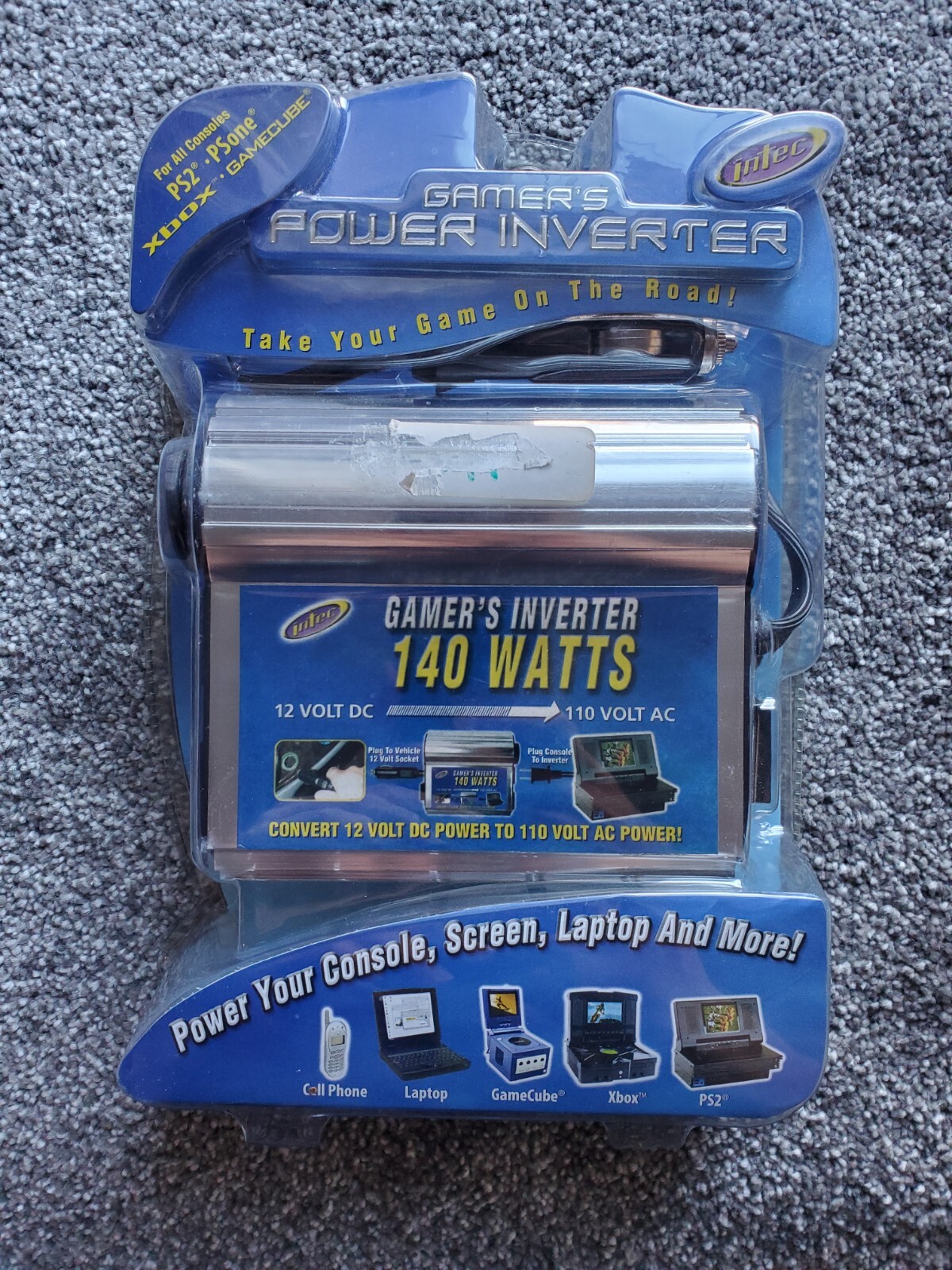 Brand New Intec Gamer’s Power Inverter 140 Watts (12V DC Input)