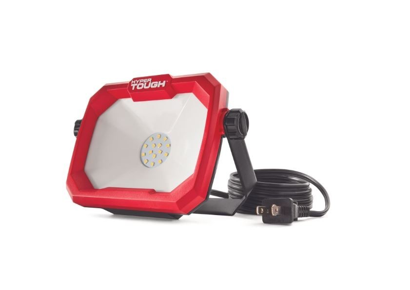Hyper Tough 1000 Lumen Corded LED Work Light,Powder Coating Finish Adjustable