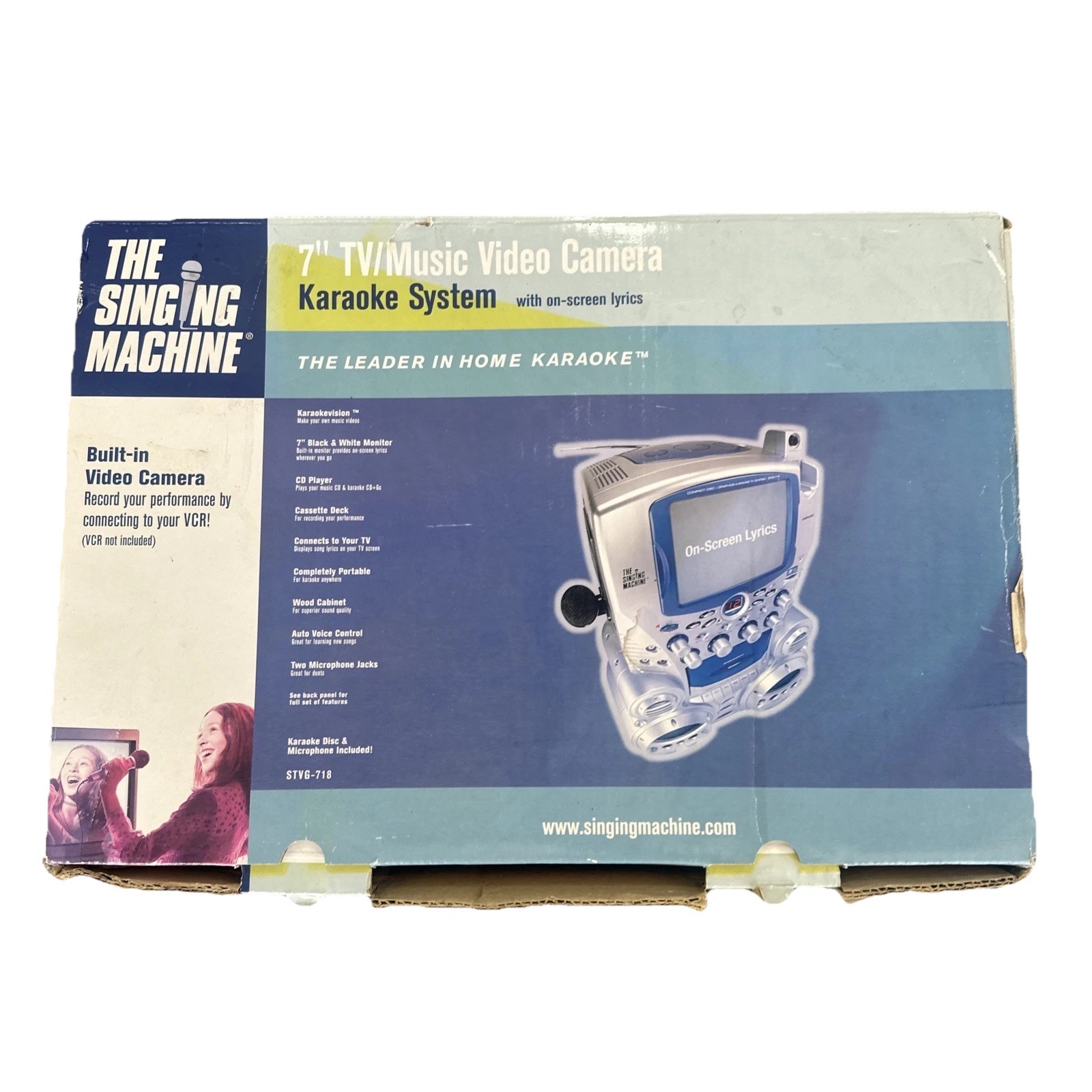 The Singing Machine STVG513 CD Karaoke System CD + Graphics Machine