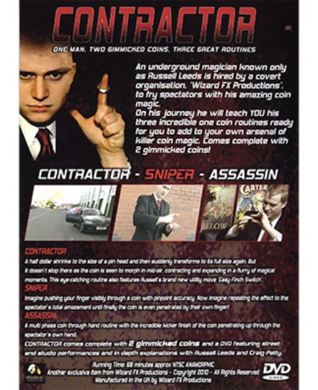 CONTRACTOR - DVD AND COINS - RUSSELL LEEDS - COIN MAGIC