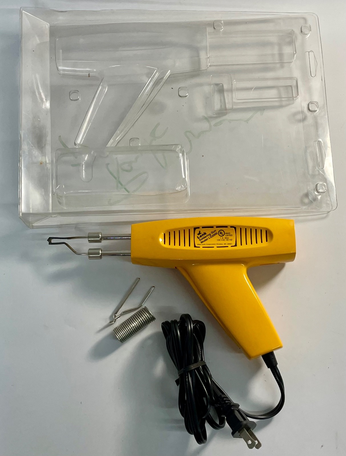 Vintage Lenk Soldering Iron Gun Model LG2000 - Works Good, Gets Hot!