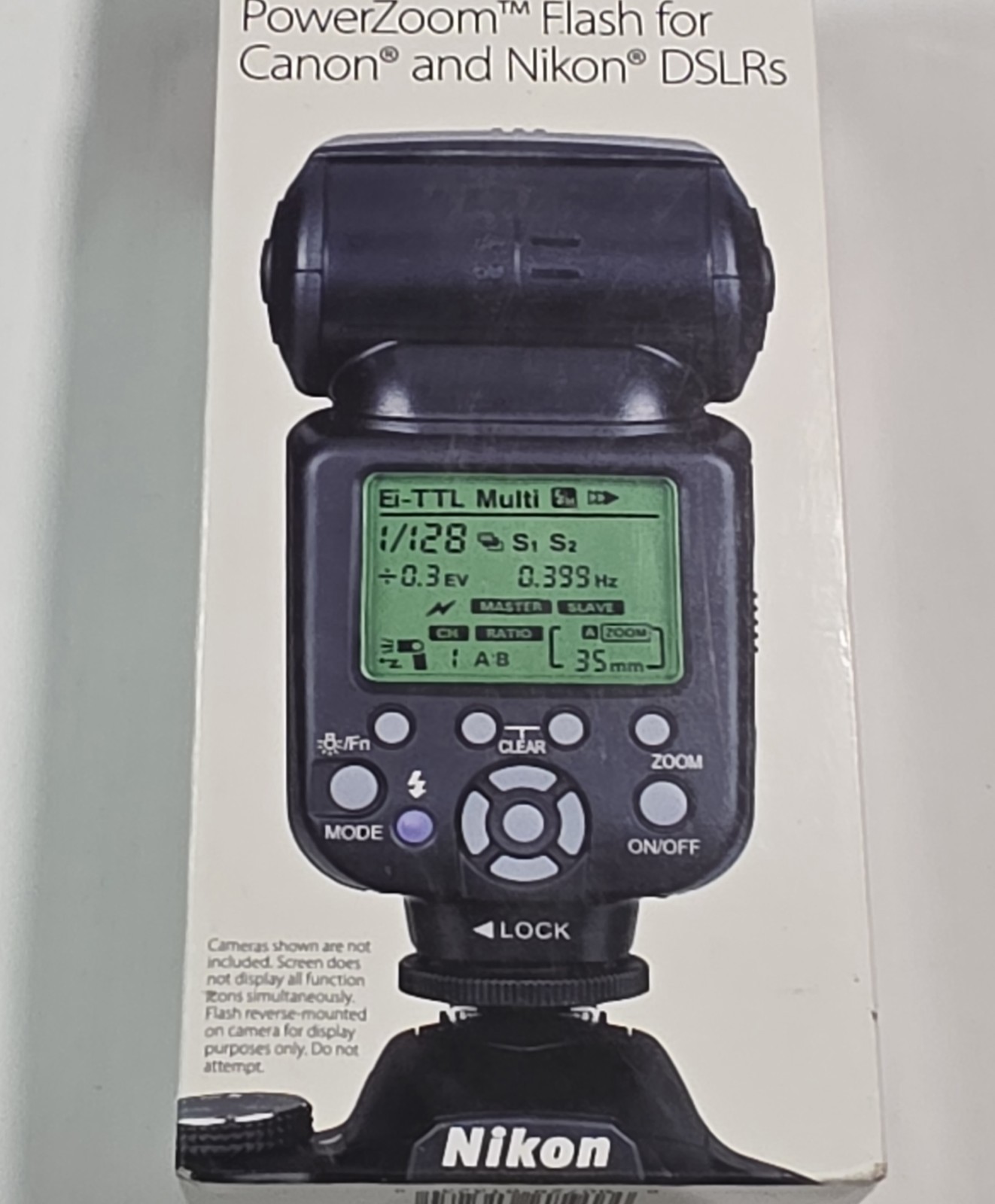 Sunpak DF4000U External Flash Unit for DSLR Cameras Black With Case Open Box