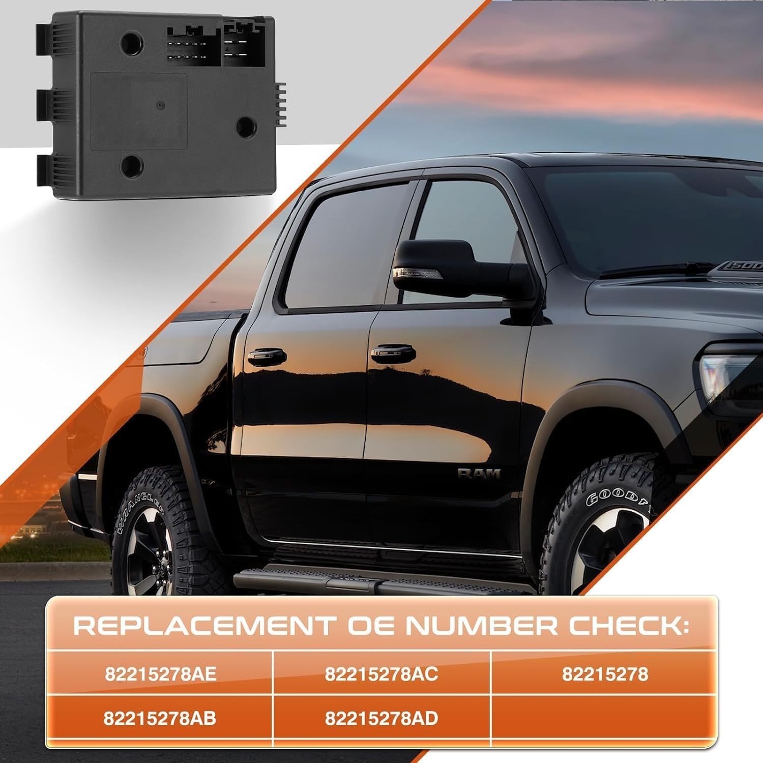 82215278AE Trailer Brake Controller Module FOR RAM DT 1500 2019-22 (MODULE ONLY)