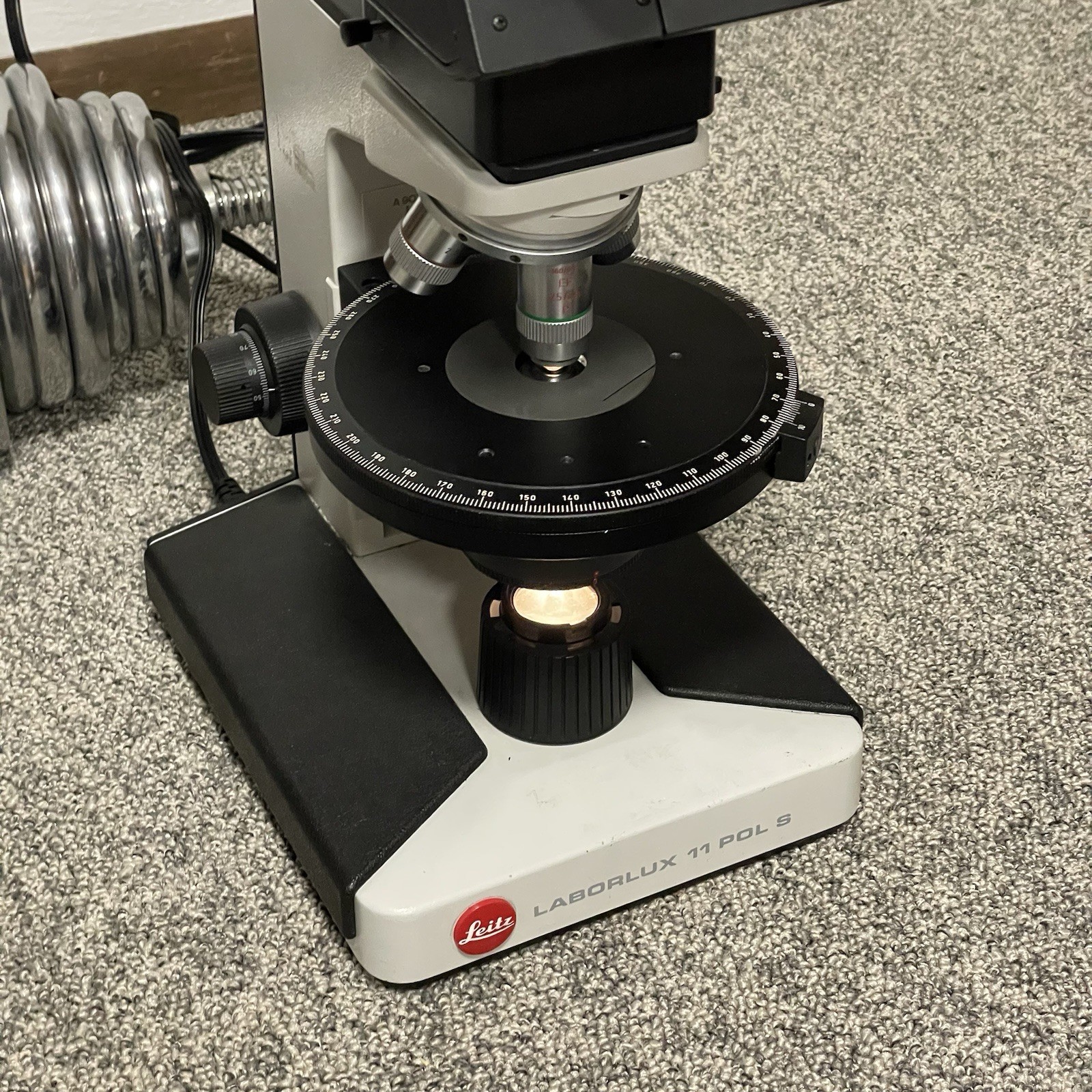 Leitz Laborlux 11 Pol S Polarizing Microscope 2.5/25/50x