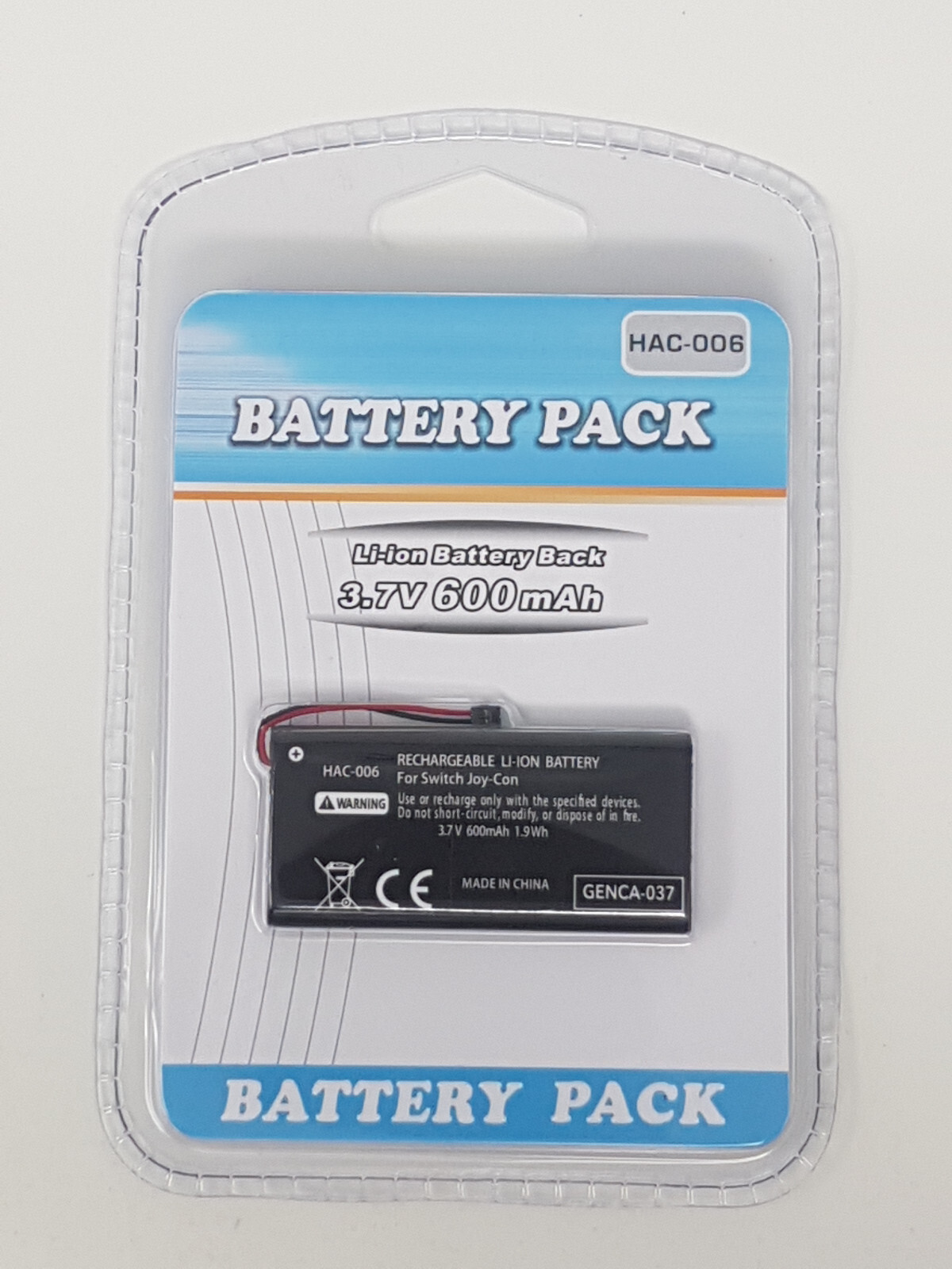 Replacement Battery 600mAh 3.7V HAC-006 for Nintendo Switch Joycon