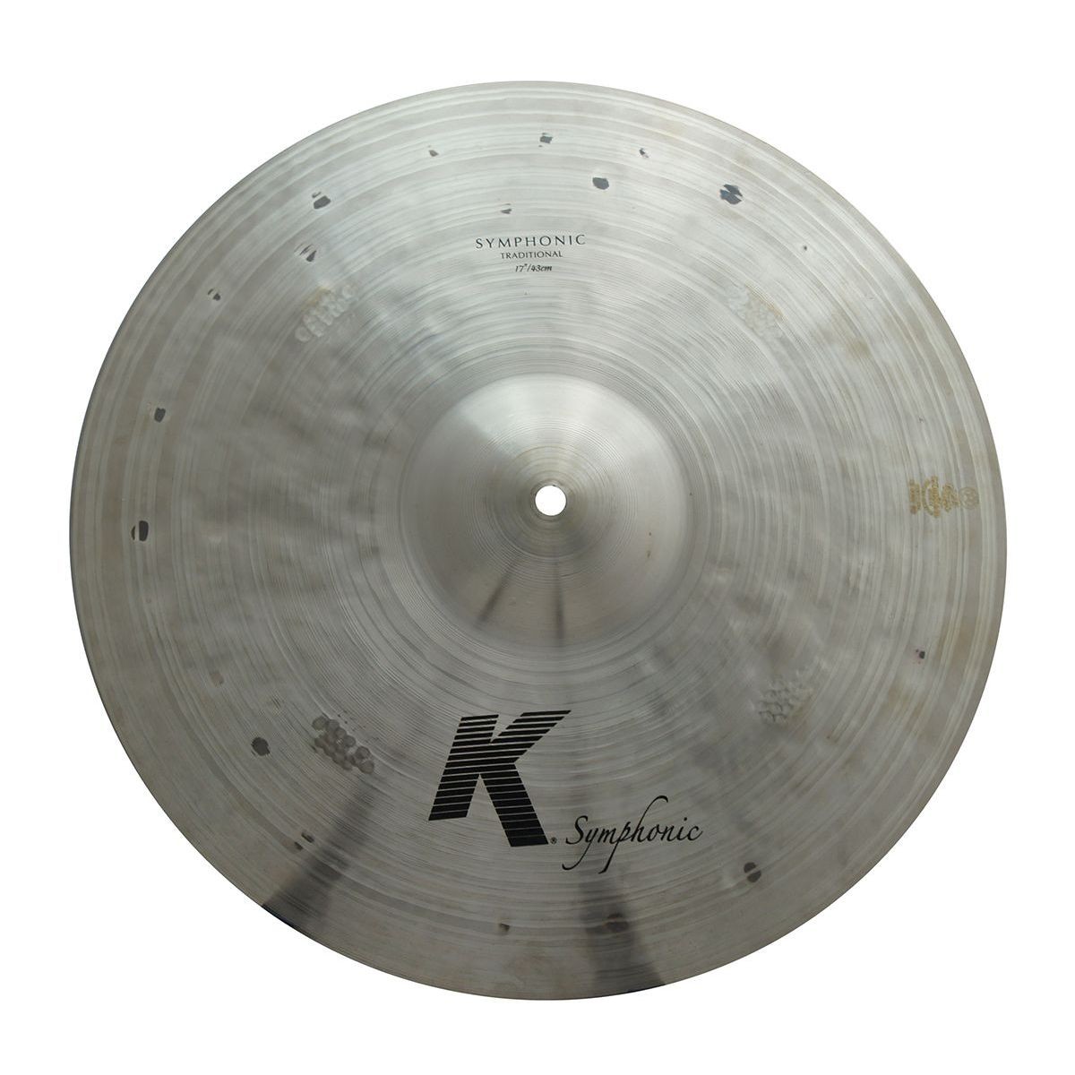Zildjian K2103 17" K Symphonic Single Hand Cymbal With Dark/ Mid Sound - Used