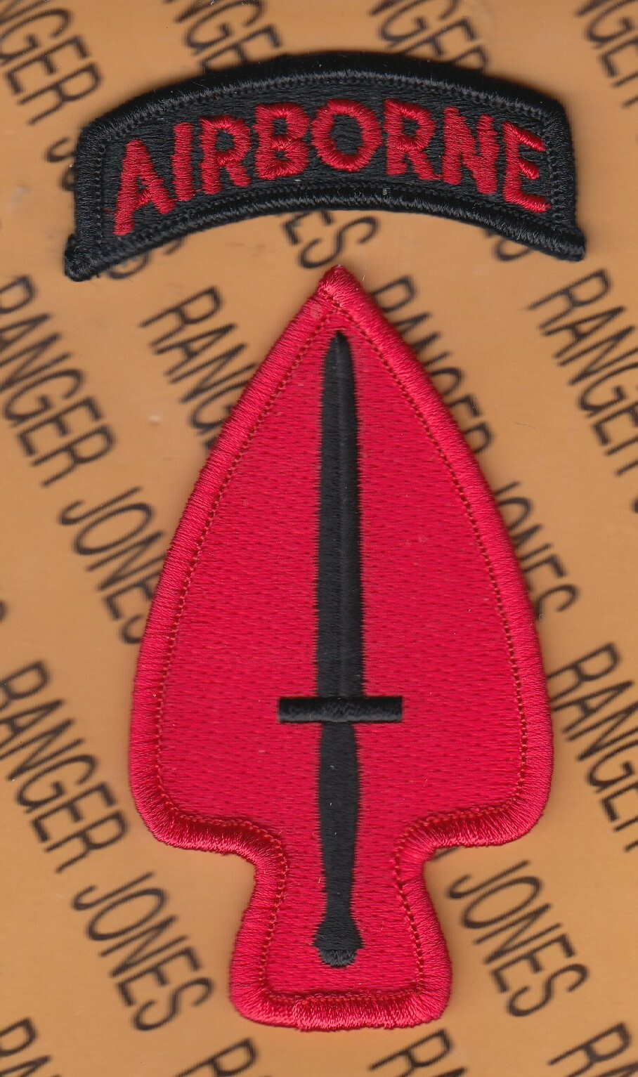 US Army Special Operations Command Airborne USASOC patch 4.5" m/e