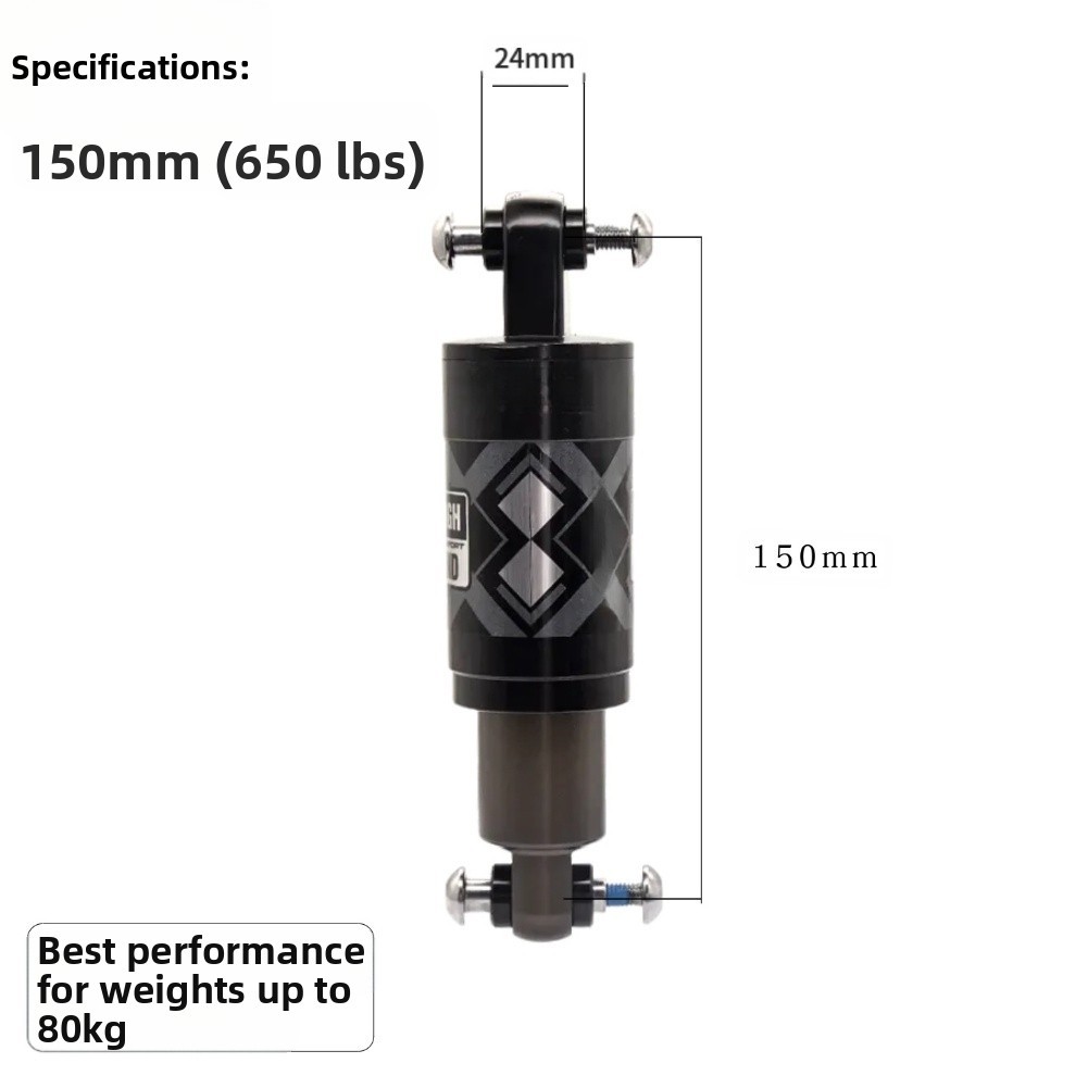 Spring hydraulic shock absorber 125 135 150mm for mountain bike with 24mm bolt