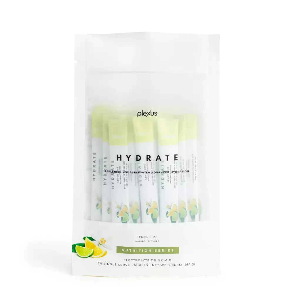 Plexus Hydrate Electrolyte Drink Mix Lemon Lime 20 Packs