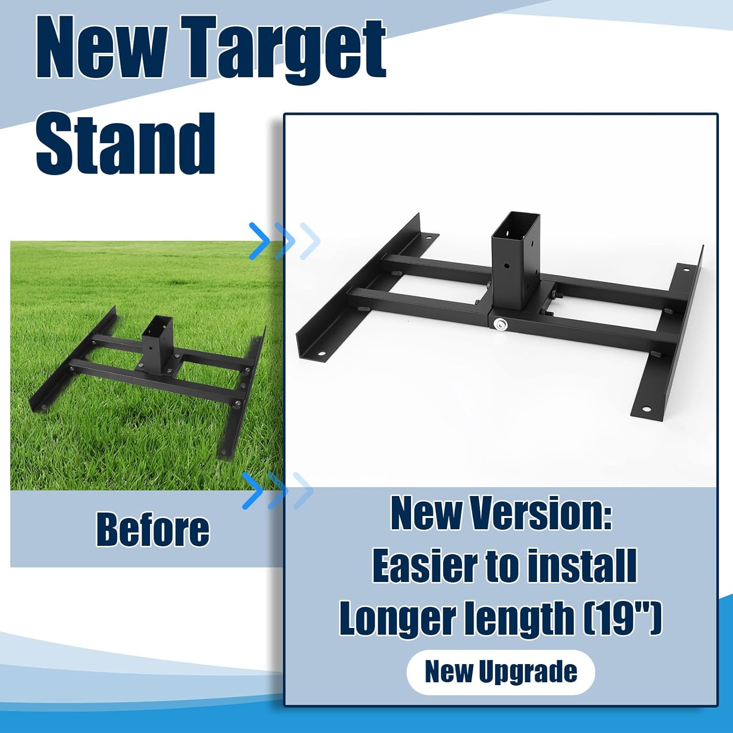 2X4 Target Stand Base, Shooting Target Stand for AR500 Steel Targets, Heavy Duty