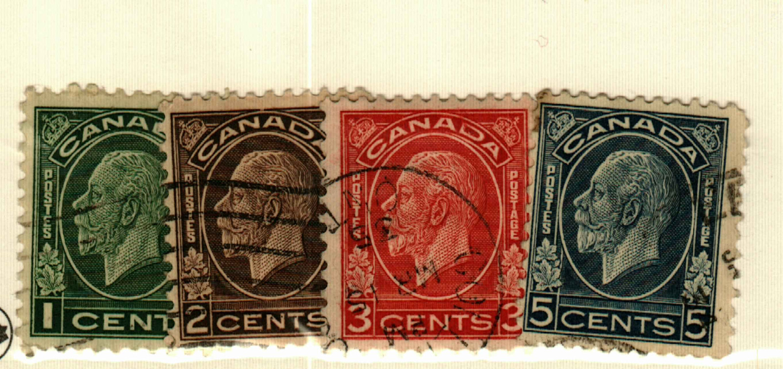 Canada #195-7, 199 used