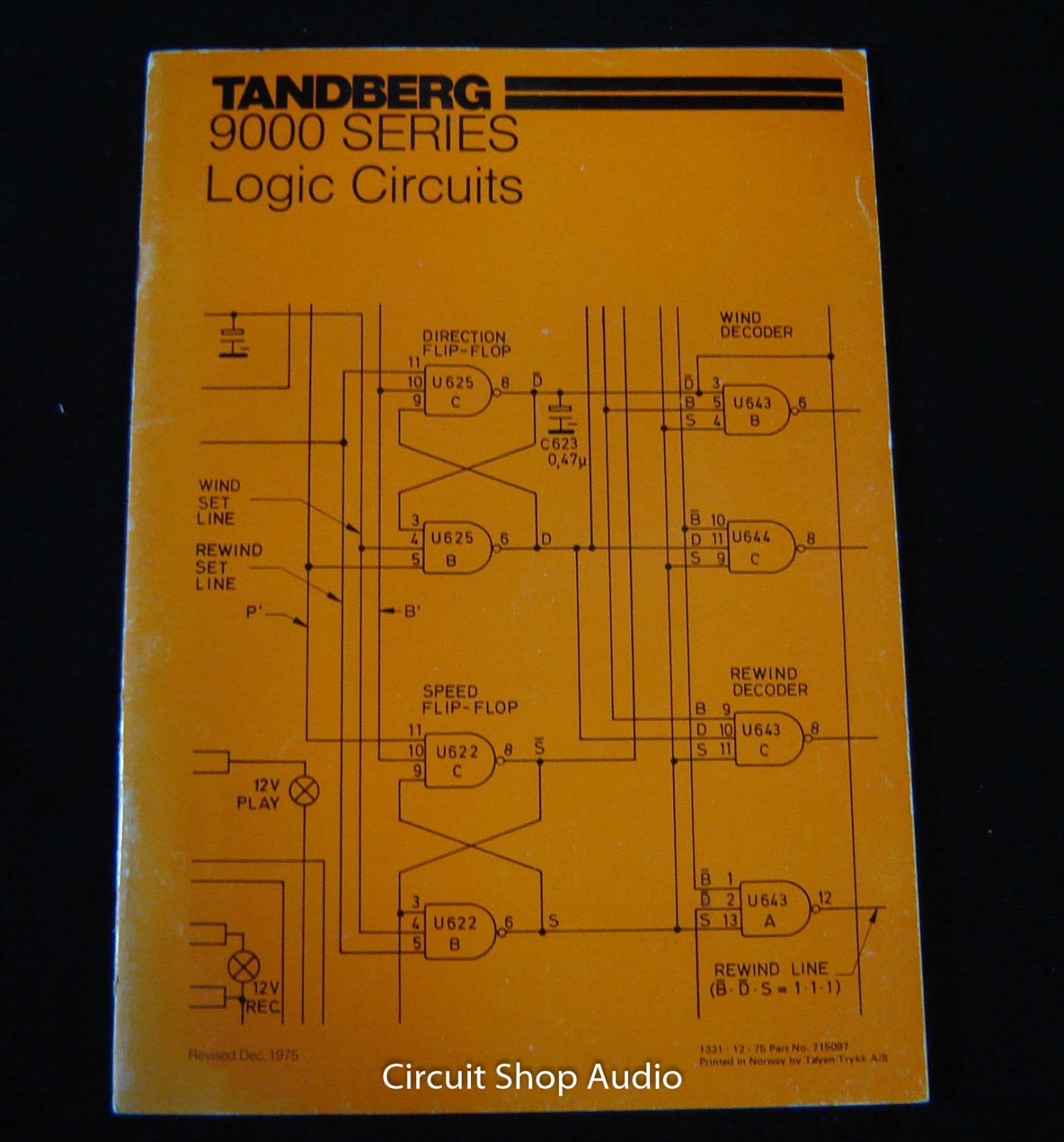 Original Tandberg 9000 Series Logic Circuits Manual