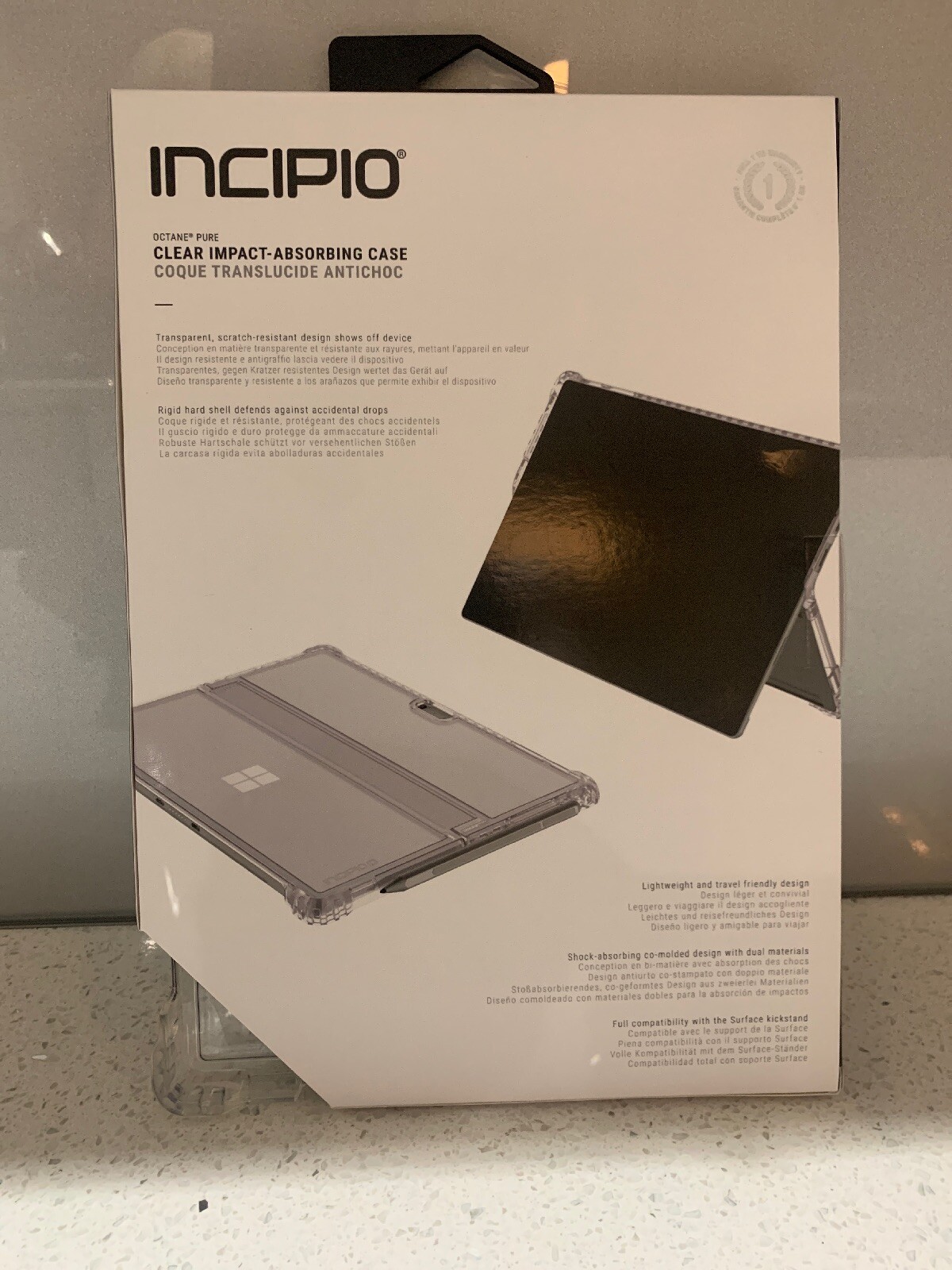 INCIPIO Octane Pure Rugged case for Microsoft Surface Pro 6, 2017 - Clear