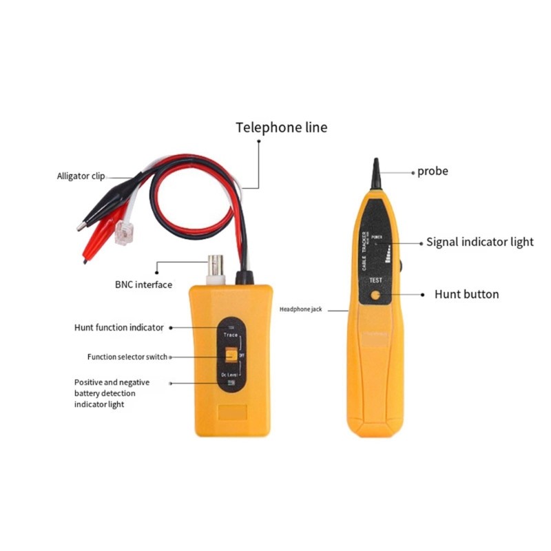 Portable Multifunction Communication Networking Cable Tracer Outgoing Line