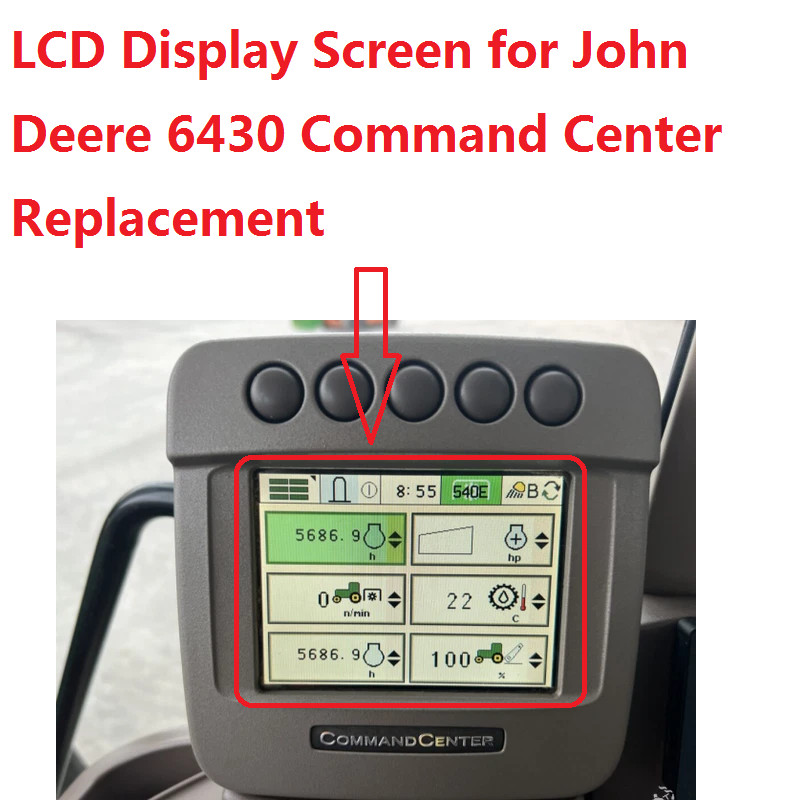 Fit for John Deere 6430 Command Center LCD Screen Display panel Replacement