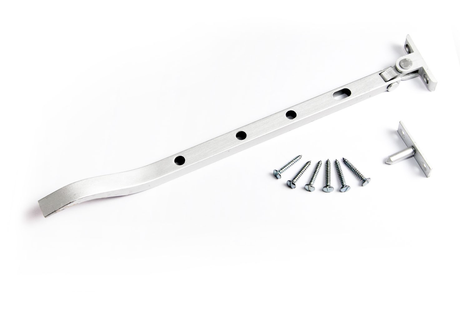 Casement Stay Set Aluminium 300mm ( 12 Inch ) With Fittings - NEW Onestopdiy