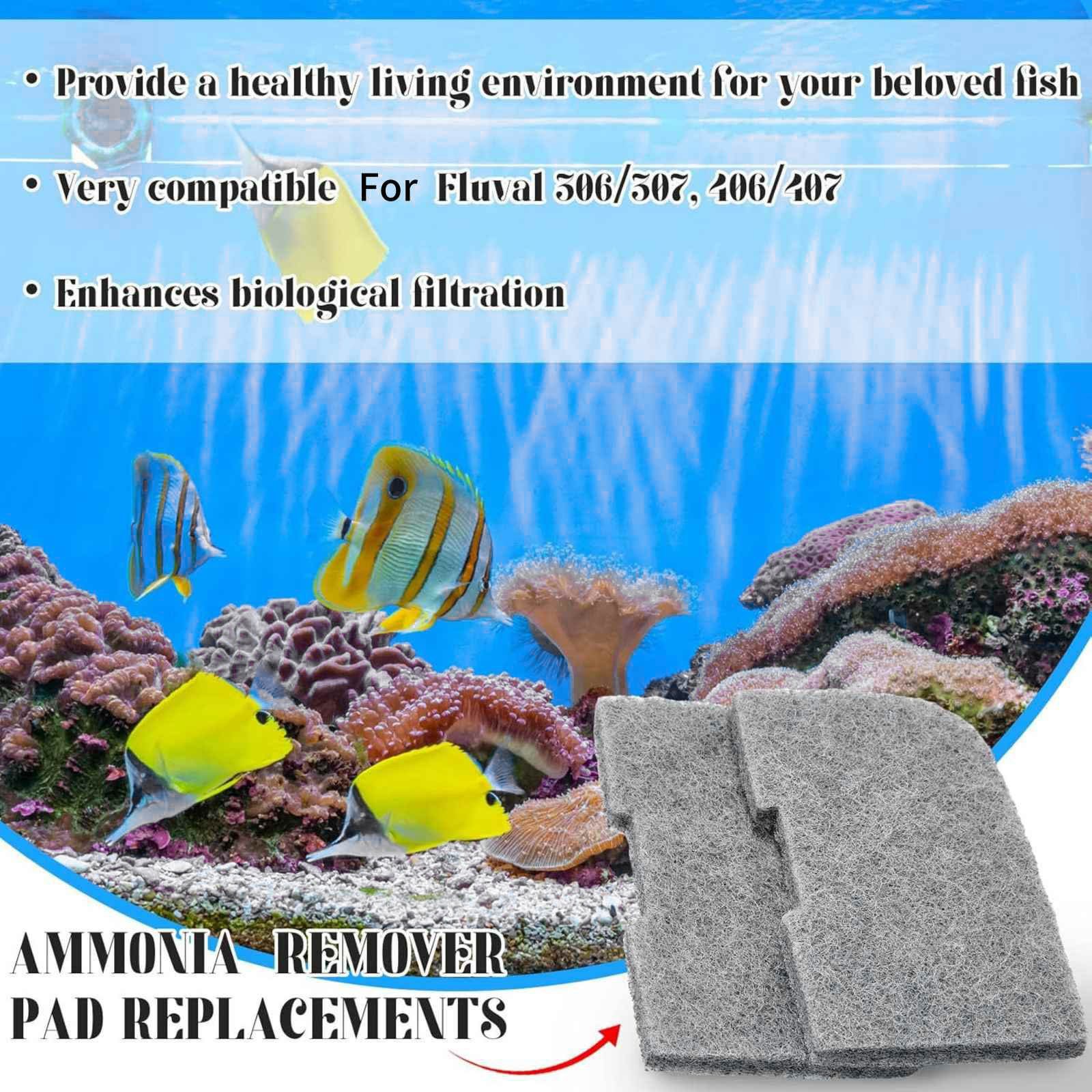 Aquarium Ammonia Remover Filter Effectively To Catch Small Particles For Fluval