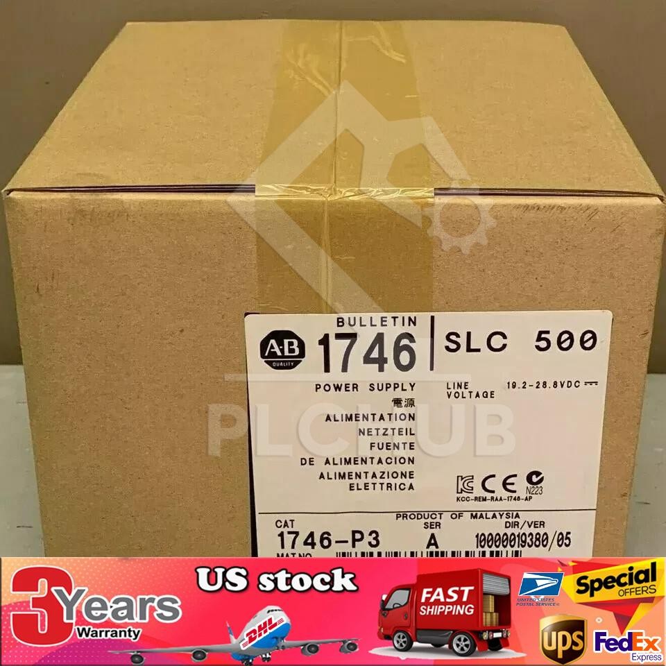 Factory Sealed AB 1746-P3 1746P3 SER A SLC 500 Power Supply Module US Free Tax