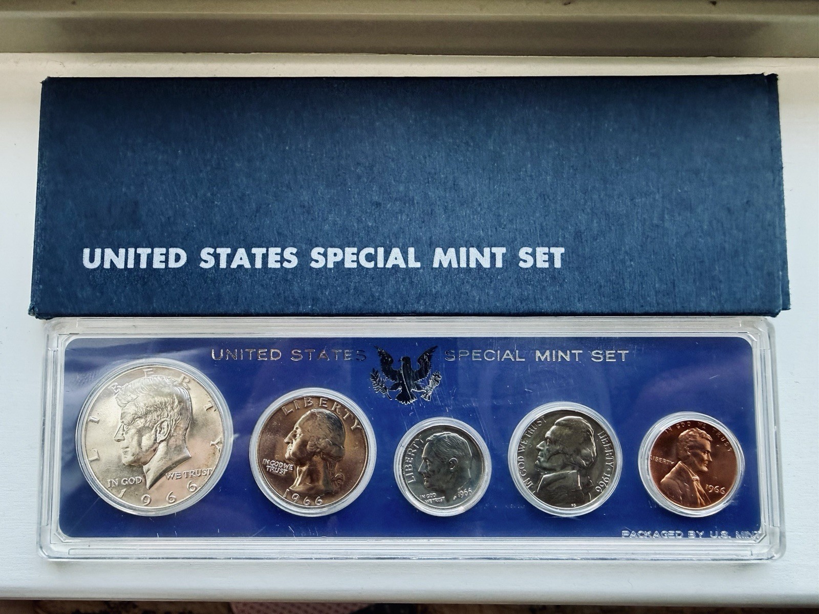 1966 U.S. Special Mint Set SMS Original Government Packaging OGP 5 Coin Set