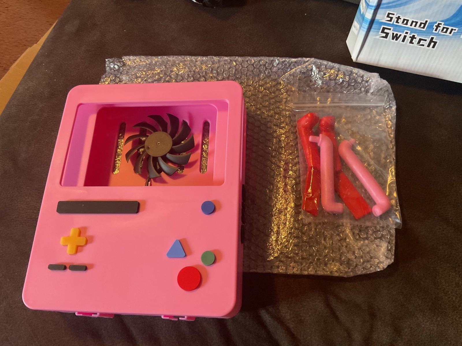 OrnaZest Gaming Stand for Nintendo Switch w/ cooling fan & angle free adjustment