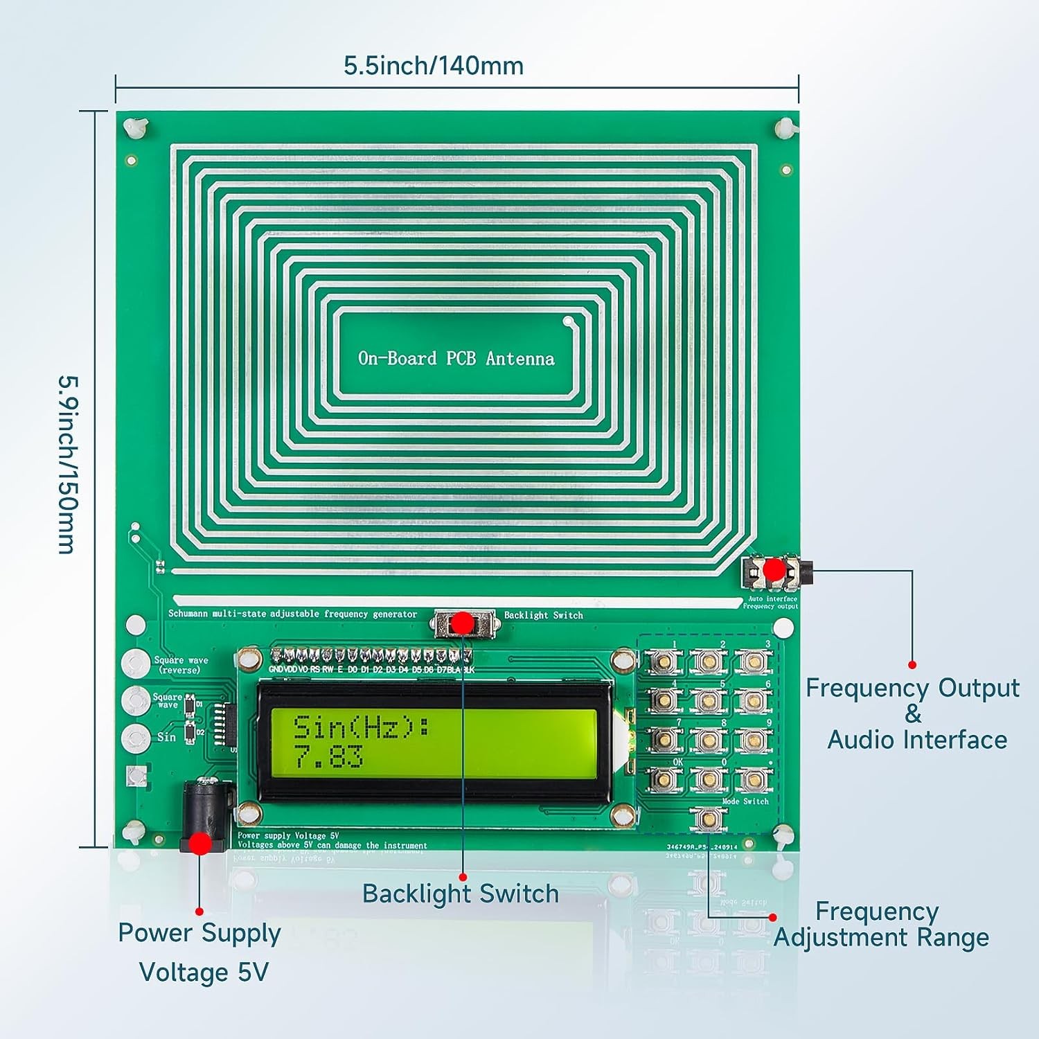 Schumann Wave Resonance Generator, Healing Frequency Generator, Rife Machine