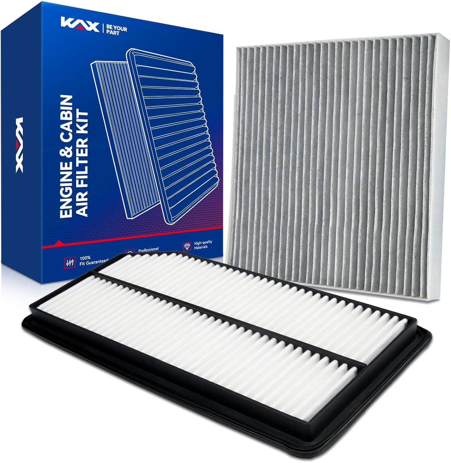 Engine & Cabin Air Filter Kit, Replacement for Honda Ridgeline 2006 2007 2008 20